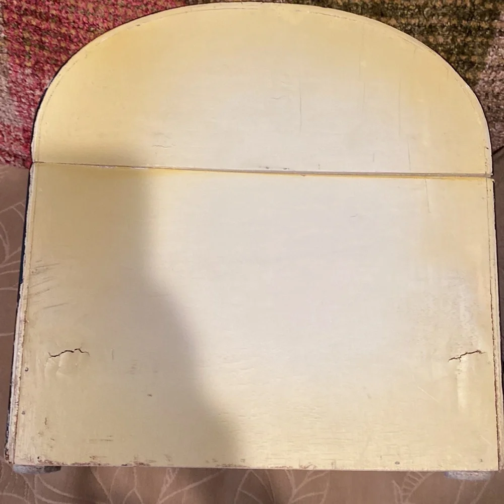 Vintage Paris Wooden Dome Top Metal Latch Box